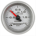 Autometer Ultra-Lite II Gauge Vac/Boost 2 1/16in -1 - +2 Bar Mechanical Ultra-Lite II