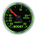 Autometer GS 52mm 30 In Hg.-Vac/30 PSI Mechanical Vacuum/Boost Gauge