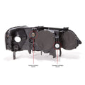 RH HEADLAMP LENS/HOUSING; TL 9901