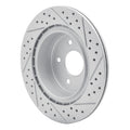 DFC 05-25 Infiniti G37 Rear Left Drilled & Slotted Geoperformance Rotor