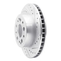 R1 63-82 Chevrolet Corvette Front/Rear Right Drilled & Slotted Silver Brake Rotor