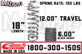 Eibach ERS 18.00 in. Length x 3.00 in. ID Silver Coilover Spring