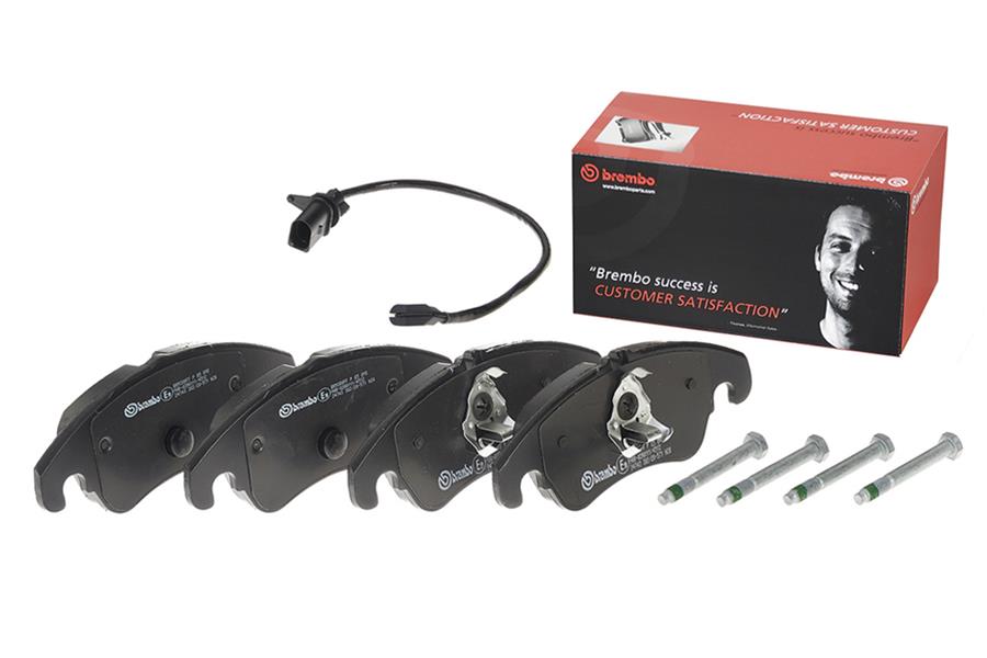 Brembo 09-16 Audi A4/A4 Quattro/10-14 A5/08-17 S5 Front Premium Low-Met OE Equivalent Pad