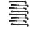 MSD Hemi Tubes, Black Set Of 8 Hemi Tubes, Elbows, End Caps And Screws, Black MSD Ignition