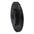 R1 2011-2025 Hyundai Elantra GT Front Right Drilled & Slotted Black Brake Rotor