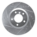 DFC 95-02 BMW M3 Right Front Drilled & Slotted Silver Brake Rotor