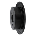 R1 04-10 Toyota SIENNA Rear Right Drilled & Slotted Black Brake Rotor