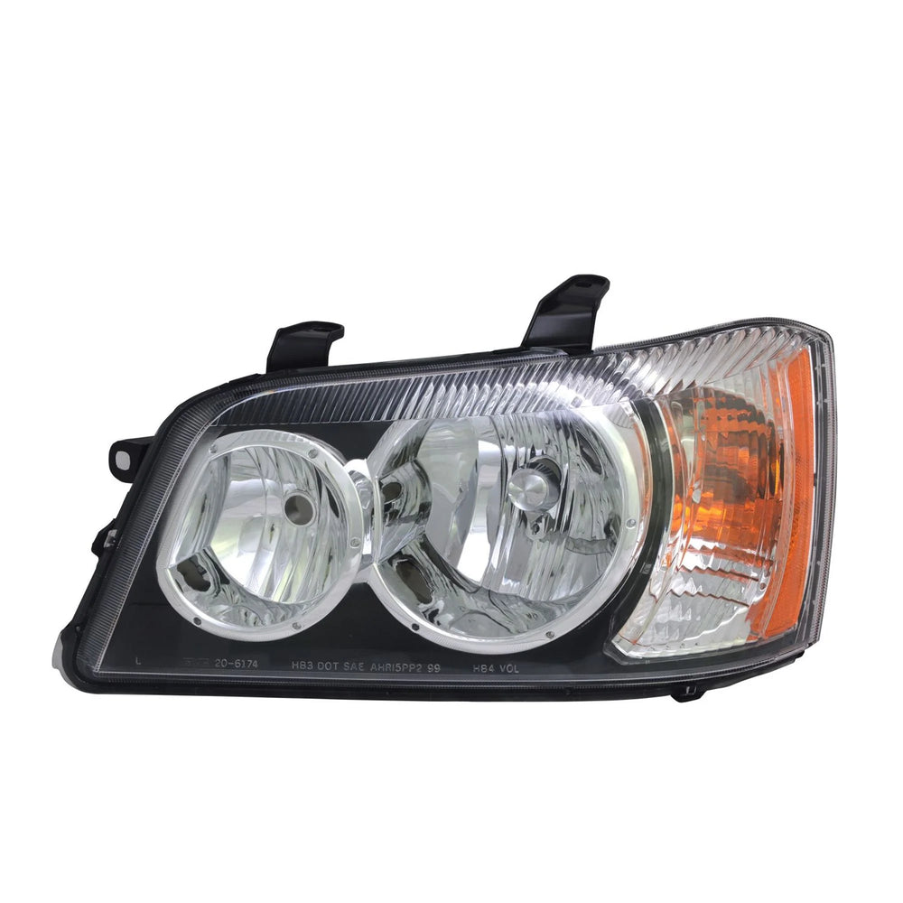 CAPA LH HEADLAMP ASSY COMPOSITE W/O BULBS TOYOTA HIGHLANDER 20012003