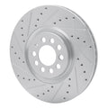 DFC 00-06 Audi TT Front Left Drilled & Slotted Silver Brake Rotor