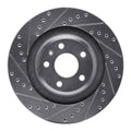 DFC 08-25 Audi A5 Rear Left Drilled & Slotted Silver Brake Rotor