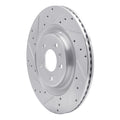 DFC 08-25 Audi A5 Rear Left Drilled & Slotted Silver Brake Rotor