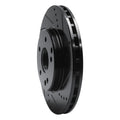 R1 96-15 Mercedes-Benz C280 Front Right Drilled & Slotted Black Brake Rotor