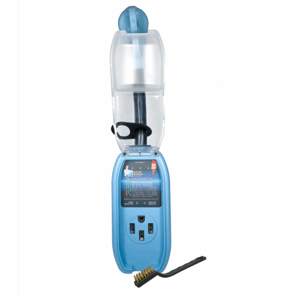 50 AMP PIGTAIL RV SURGE PROTECTOR. UP TO 5000 JOULES