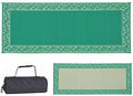 CLASSICAL MAT 8' X 20' GREEN/BEIGE WITH CARRY BAG.
