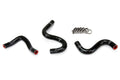 HPS Performance Black Reinforced Silicone Heater Hose Kit for Toyota 83-87 Corolla AE86 4A-GEU Left Hand Drive
