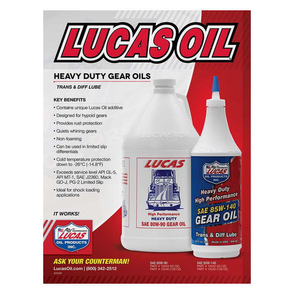 SAE 80W90 GEAR OIL 1 GALLON CASE OF 4