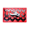 Burly Brand Reaper Riser Clamp 1-1/2in Tall for 1in Bar, Set - Chrome