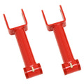 BMR 79-04 Fox Mustang Non-Adj. Upper Control Arms (Polyurethane) - Red