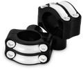 Burly Brand Reaper Riser Clamp 1-1/2in Tall for 1-1/4in Bar, Set - Black Machined