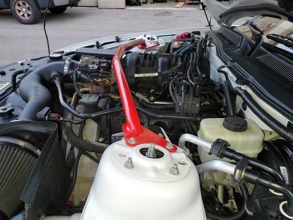 BMR 05-10 S197 Mustang V6 Strut Tower Brace - Red