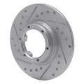 R1 71-83 Renault Lecar Front Left Rear Left Drilled & Slotted Silver Brake Rotor