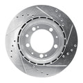 DFC 86-95 Porsche 944 Turbo Rear Left Drilled & Slotted Silver Brake Rotor
