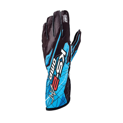 OMP KS-2 ART my2025 KART GLOVES BLUE / BLACK SZ XL