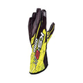 OMP KS-2 ART my2025 KART GLOVES YELLOW / BLACK SZ S
