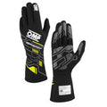 OMP SPORT GLOVES FIA 8856-2018 MY2025 BLACK / FLUO YELLOW SZ L