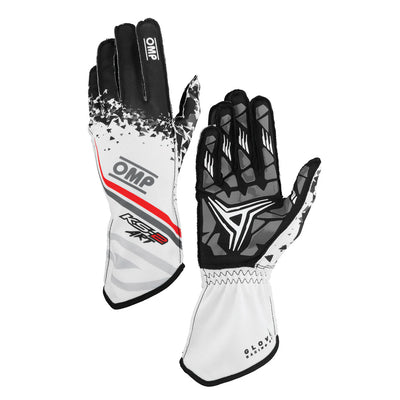 OMP KS-2 ART my2025 KART GLOVES ANTHRACITE / FLUO YELLOW SZ XS