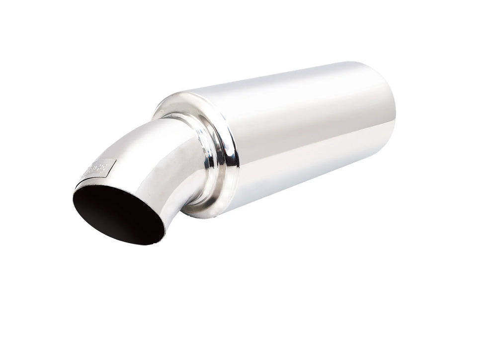 CANNON MUFFLER 4IN DUMPIPE STYLE 7IN OD TIP/3IN INLET/14IN LONG NO APPLICATION