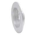 R1 06-14 Honda Ridgeline Rear Right Drilled & Slotted Silver Brake Rotor