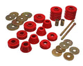 Energy Suspension 67-72 GM 3/4 Ton C-20/C2500 / 1 Ton C-30/C3500 2WD Red Body(cab) Mount Set