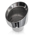 Stainless Works Conical Double Wall Slash Cut Exhaust Tip - 5in Body 3in Inlet 6-1/4in length