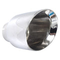 Stainless Works Conical Double Wall Slash Cut Exhaust Tip - 5in Body 3in Inlet 6-1/4in length