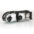 9703 MALIBU CRYSTAL HEADLIGHT CHROME AMBER