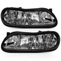 9703 MALIBU CRYSTAL HEADLIGHT CHROME AMBER