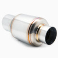 BLOX Racing 63.5mm N1 304 SS Universal Exhaust Muffler w/ Angled Tip