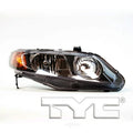 CAPA RH HEADLAMP ASSY 4DR SEDAN;INCL SIDE MARKER/PARK/SIGNAL LAMPS;W/O BULBS OR SOCKETS CIVIC 0608