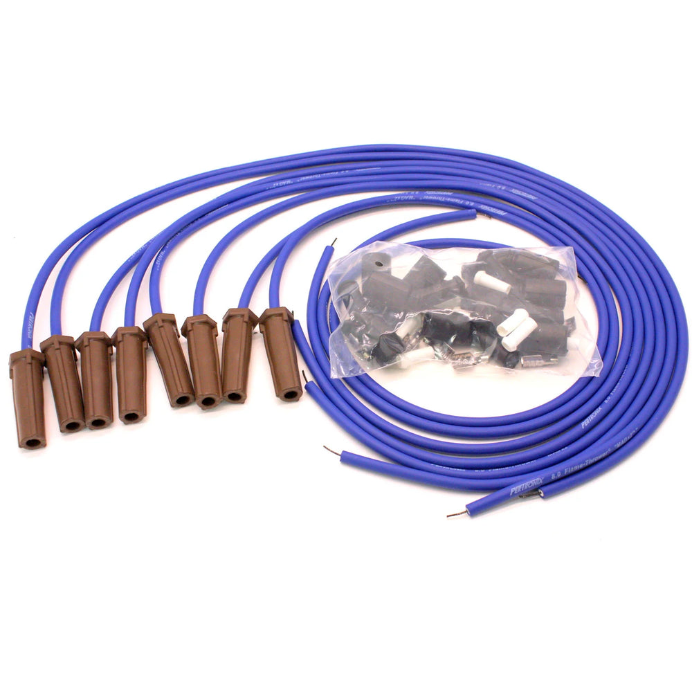 WIRES UNIV LS 8MM 8 CYL 180 DEG BLUE