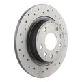 Brembo 03-11 Saab 9-3 Rear Premium Xtra Cross Drilled UV Coated Rotor