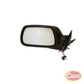 Black ; Left Power, Manual Folding Mirror for 2005-2008 WK Jeep Grand Cherokee Crown Automotive