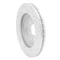 R1 Concepts Brake Rotor Drilled and Slotted Silver Fits Mercedes-Benz ML320