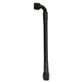 Fragola -10AN Ext Black PTFE Hose Assembly Straight x 90 Degree 16in
