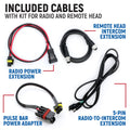 Rugged Radios Polaris Xpedition - Radio and Remote Head Intercom Mount Kit For Radio Only