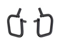 0717 JK METAL GRAB HANDLES PAIR FRONT OF BLACK POWDER COATED