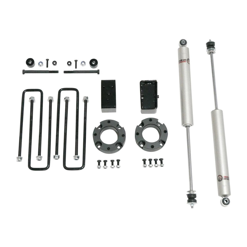3 Inch Front Steel Strut Spacers 2 Inch Rear Lift Blocks w U Bolts 05-23 Tacoma Freedom Off-Road