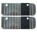 BLACK EXTRUDED R/B END CAPS (PR)