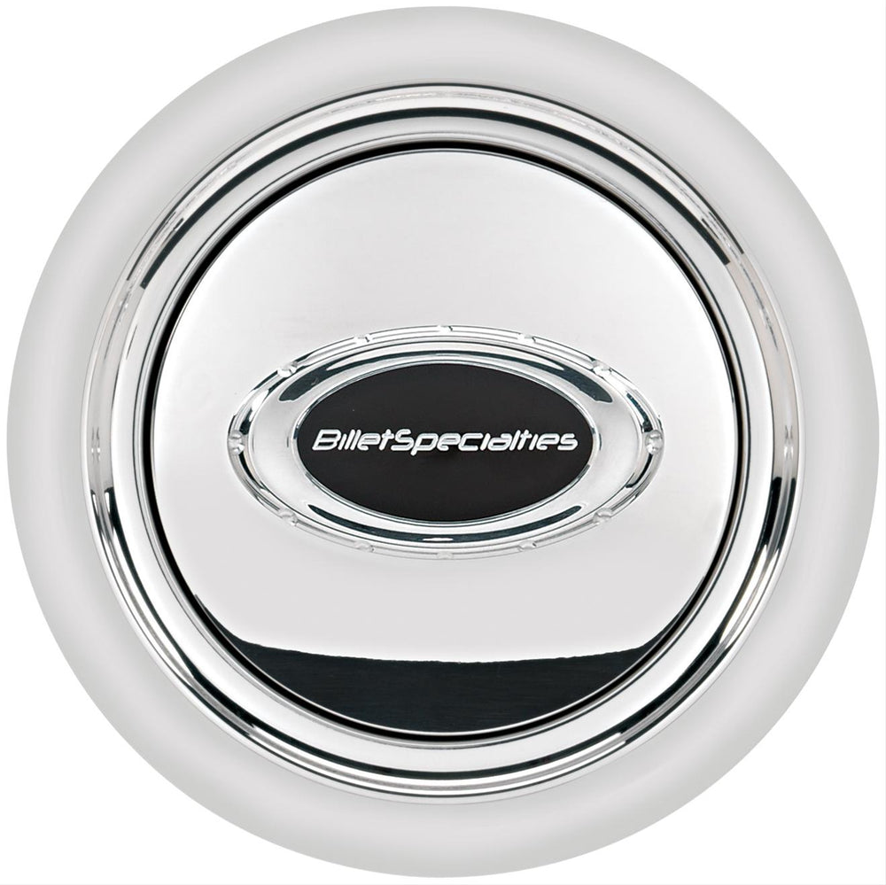 Horn Button Smooth Polished w/Black Logo