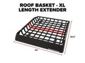 WeatherTech Universal X-Large Roof Basket Length Extension - Black